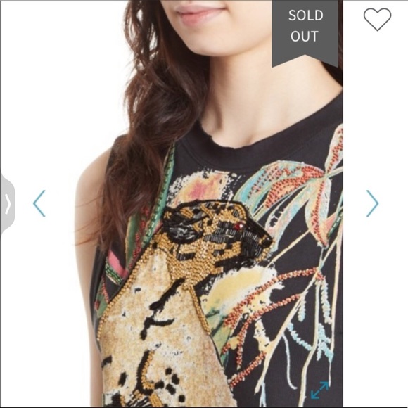 NWOT Free people beaded jungle cat tunic - Picture 4 of 8